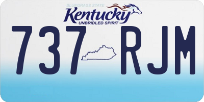 KY license plate 737RJM