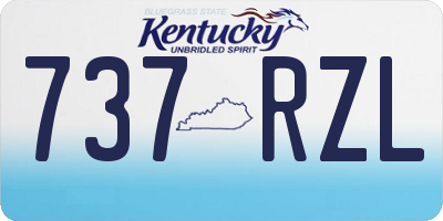KY license plate 737RZL