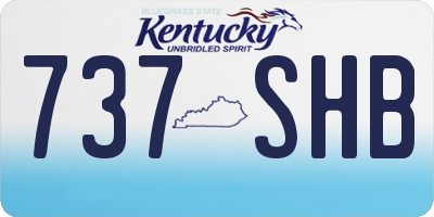 KY license plate 737SHB