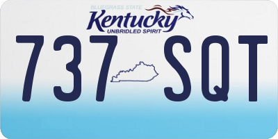 KY license plate 737SQT