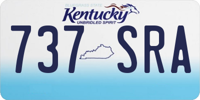 KY license plate 737SRA