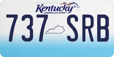 KY license plate 737SRB