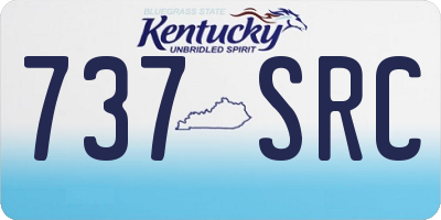 KY license plate 737SRC