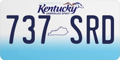 KY license plate 737SRD