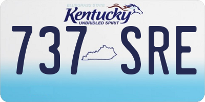 KY license plate 737SRE