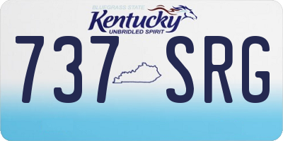 KY license plate 737SRG