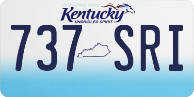 KY license plate 737SRI