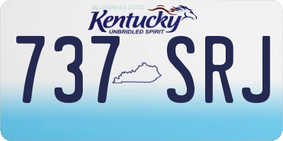 KY license plate 737SRJ
