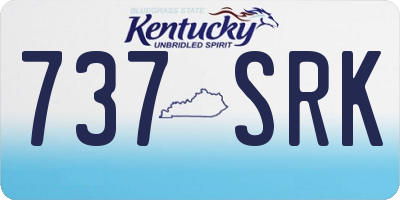 KY license plate 737SRK