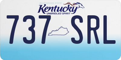 KY license plate 737SRL