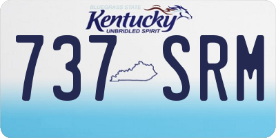 KY license plate 737SRM