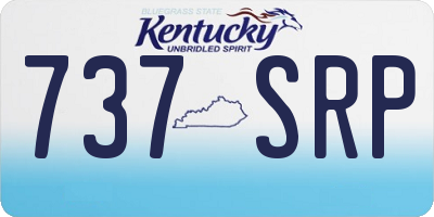 KY license plate 737SRP