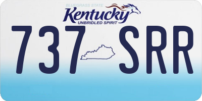 KY license plate 737SRR