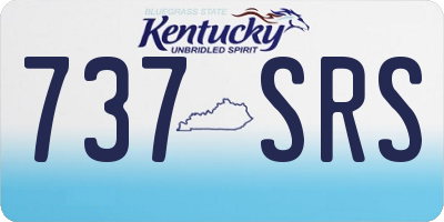 KY license plate 737SRS