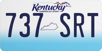 KY license plate 737SRT