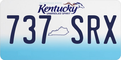 KY license plate 737SRX