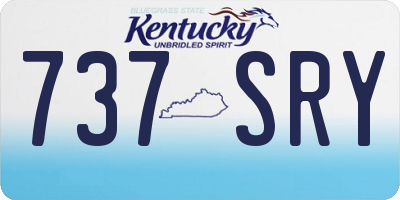 KY license plate 737SRY