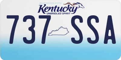 KY license plate 737SSA