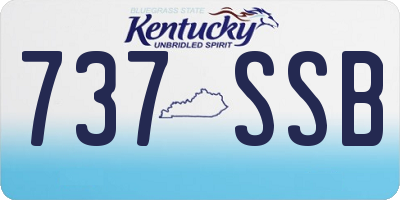 KY license plate 737SSB