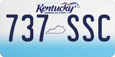 KY license plate 737SSC