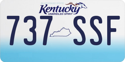KY license plate 737SSF