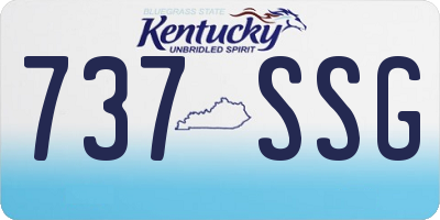 KY license plate 737SSG
