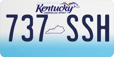 KY license plate 737SSH