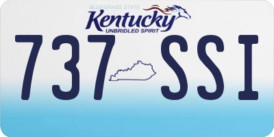 KY license plate 737SSI