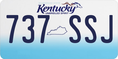 KY license plate 737SSJ