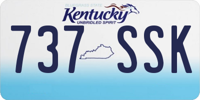 KY license plate 737SSK