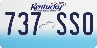 KY license plate 737SSO