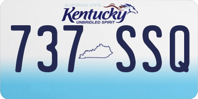 KY license plate 737SSQ