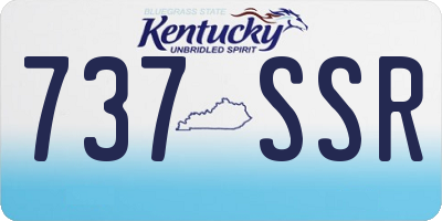 KY license plate 737SSR