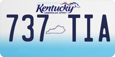 KY license plate 737TIA