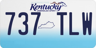 KY license plate 737TLW