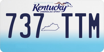 KY license plate 737TTM