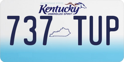 KY license plate 737TUP