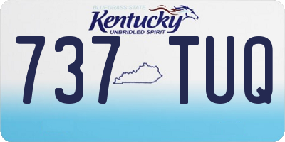 KY license plate 737TUQ
