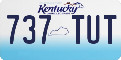 KY license plate 737TUT