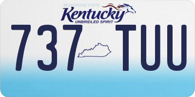 KY license plate 737TUU