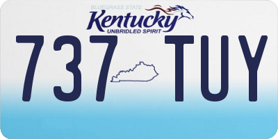 KY license plate 737TUY