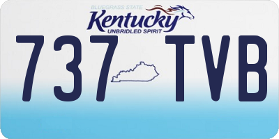 KY license plate 737TVB
