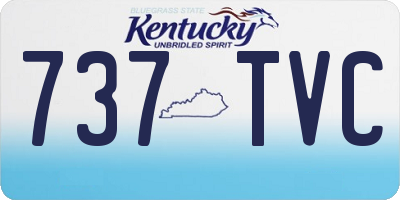 KY license plate 737TVC