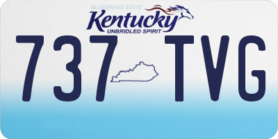 KY license plate 737TVG