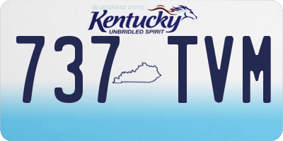 KY license plate 737TVM