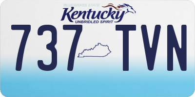KY license plate 737TVN