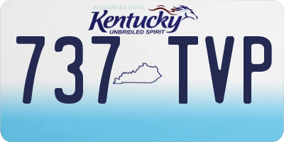 KY license plate 737TVP