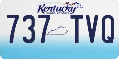 KY license plate 737TVQ