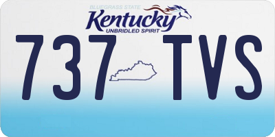 KY license plate 737TVS
