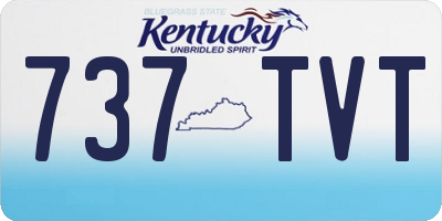 KY license plate 737TVT